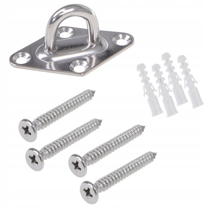 kit de fixare pentru prelate de soare sau hamace, otel, 9 elemente 1 Kit de fixare pentru prelate de soare sau hamace, otel, 9 elemente