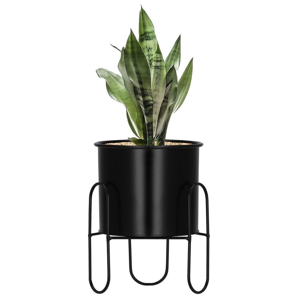 (DL) Suport ghiveci metalic negru GA164, inaltime 18cm 2 (DL) Suport ghiveci metalic negru GA164, inaltime 18cm - imagine 2
