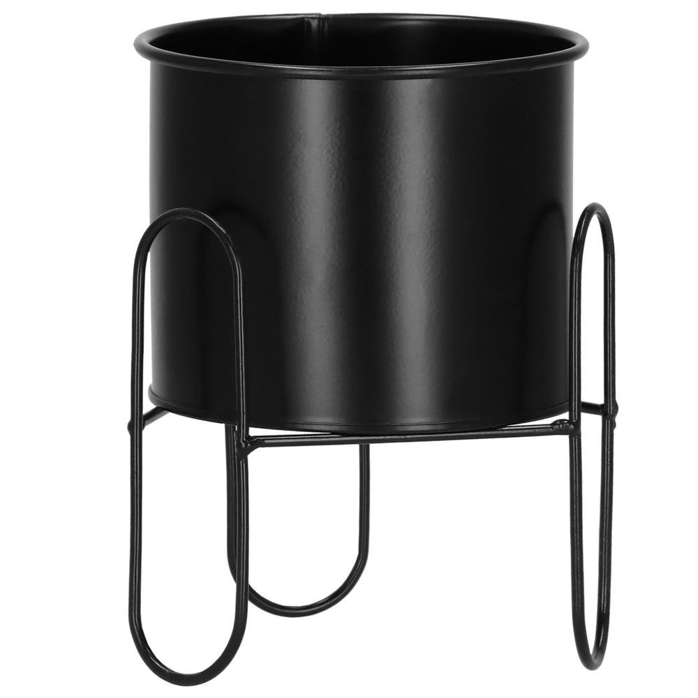 (DL) Suport ghiveci metalic negru GA164, inaltime 18cm 4 (DL) Suport ghiveci metalic negru GA164, inaltime 18cm - imagine 4