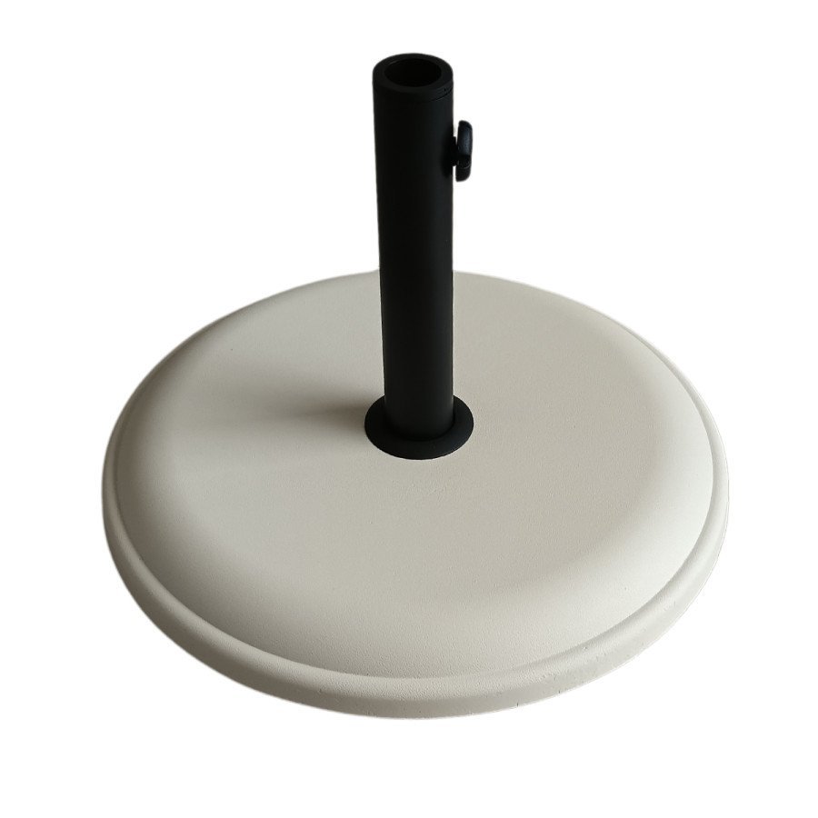 suport baza pentru umbrele de gradina, din beton, 45 cm diametru, 16kg, alb 1 Suport baza pentru umbrele de gradina, din beton, 45 cm diametru, 16kg, alb