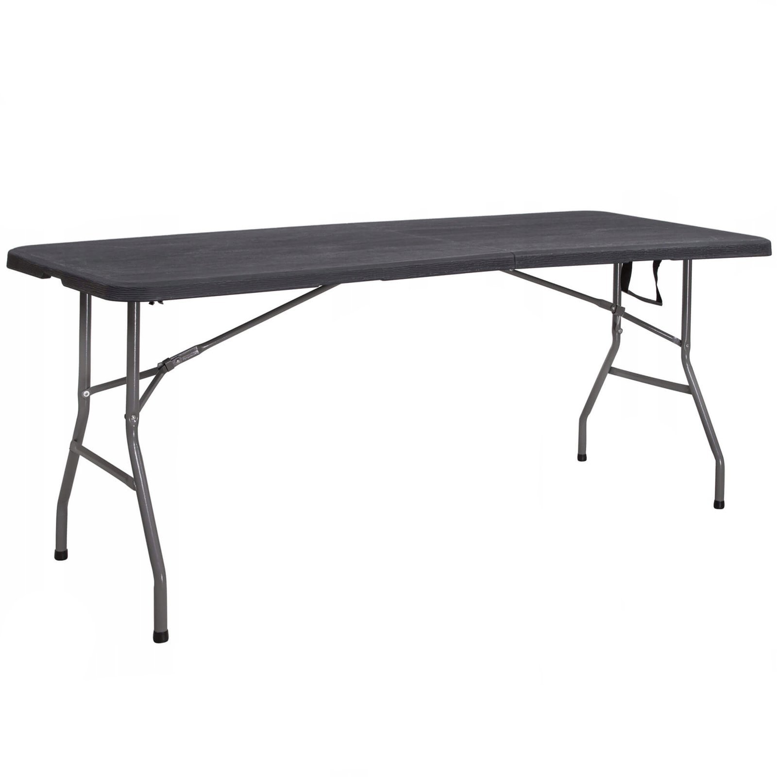Masa dreptunghiulara pliabila multifunctionala, 1.8 m x 0.75 m x 0.75 m, neagra