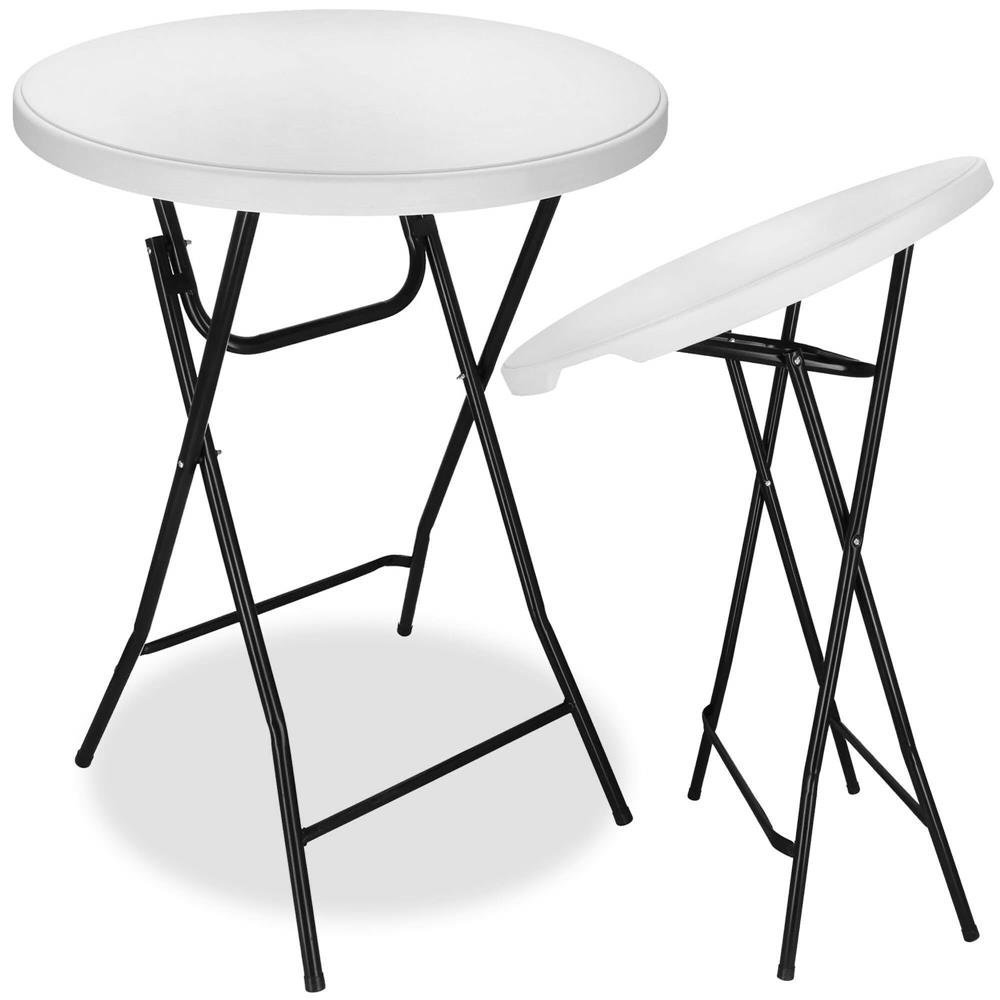 masa catering profesionala pentru evenimente, inalta, cu picioare metal pliabile, rotunda, d 80 cm, h 110 cm, alb 4 Masa catering profesionala pentru evenimente, inalta, cu picioare metal pliabile, rotunda, d 80 cm, h 110 cm, alb - imagine 4
