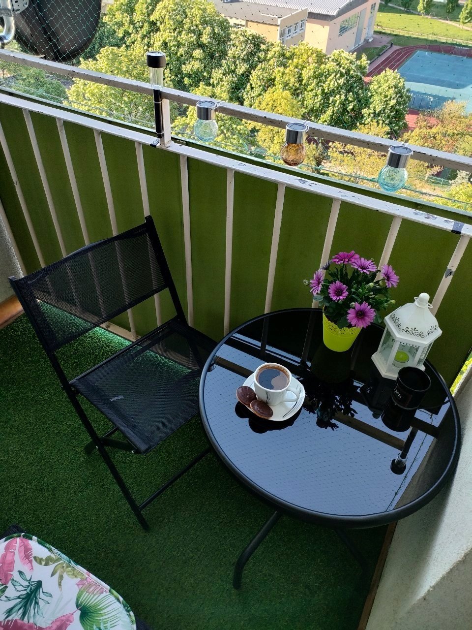 set mobilier gradina sersimo oneiro, 2 scaune pliabile, 1 masa, negru 3 Set mobilier gradina Sersimo Oneiro, 2 scaune pliabile, 1 masa, negru - imagine 3