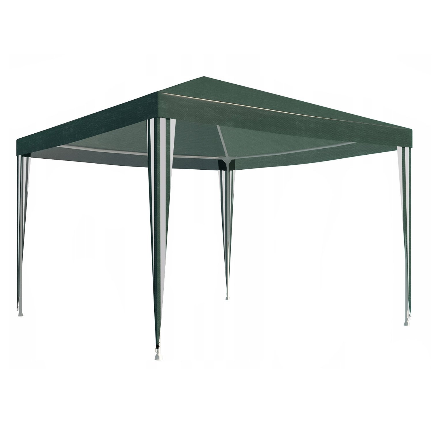 Cort pavilion de gradina, 300×300 cm, impermeabil cu rezistenta UV, verde
