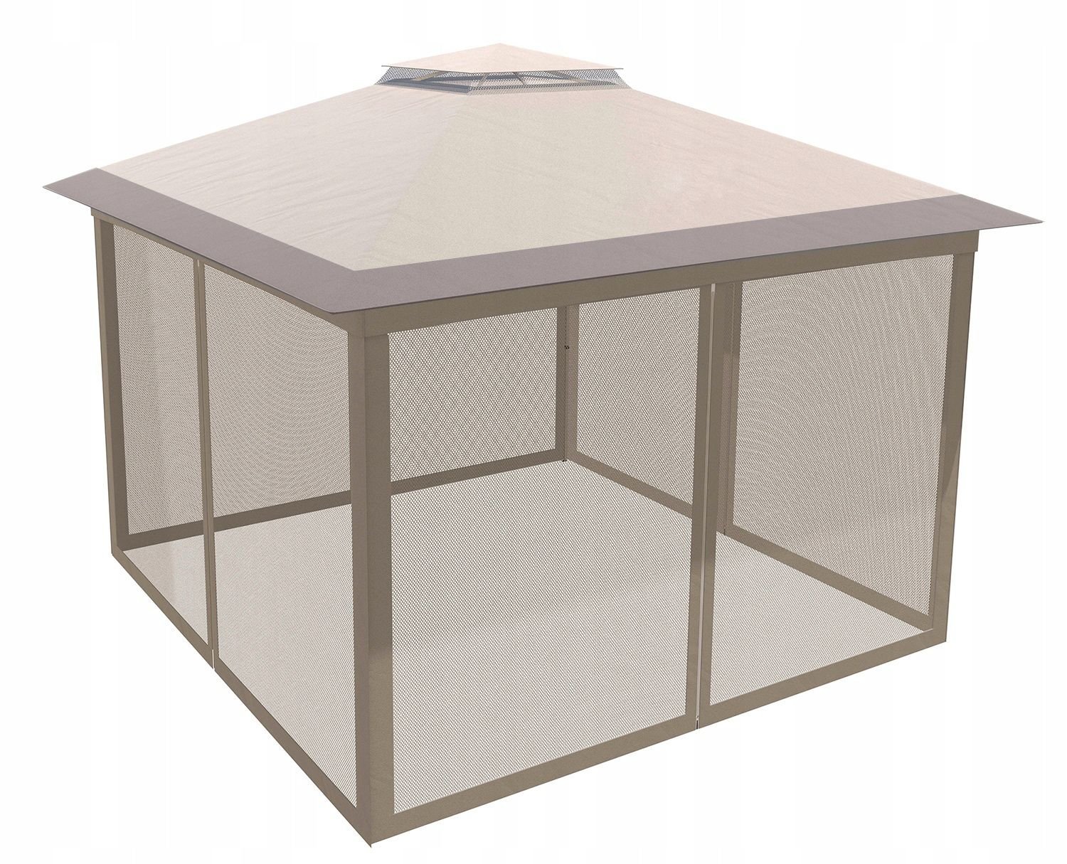 cort pavilion de gradina tip pergola, automat pop-up, 300×300 cm, cu 4 pereti laterali cu plasa, impermeabil cu rezistenta uv, bej 2 Cort pavilion de gradina tip pergola, automat pop-up, 300×300 cm, cu 4 pereti laterali cu plasa, impermeabil cu rezistenta UV, bej - imagine 2