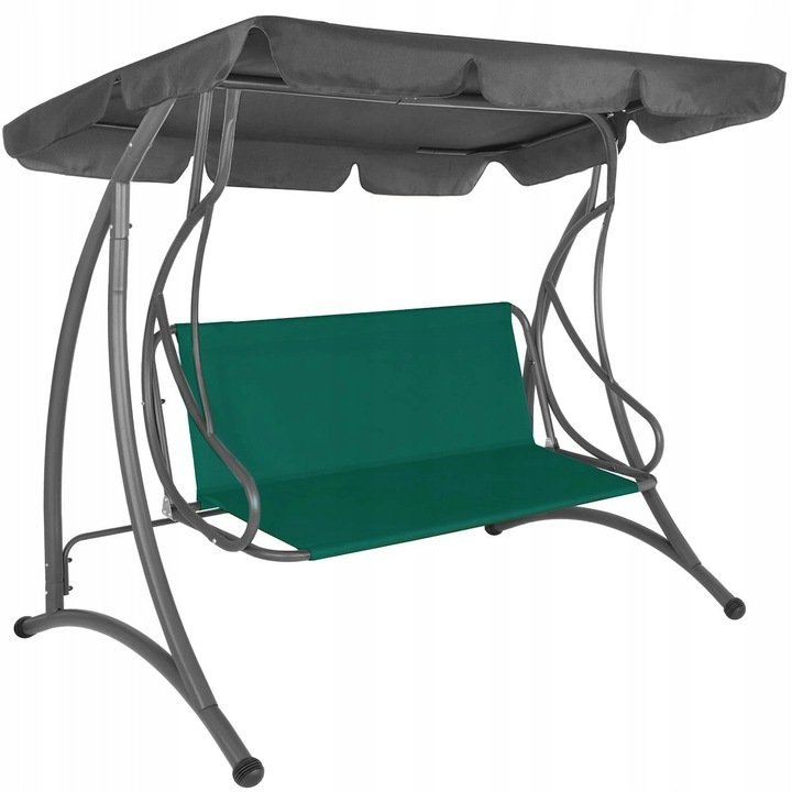 husa din panza pentru leagan de gradina, sezut si spatar, 110x90cm, verde 3 Husa din panza pentru leagan de gradina, sezut si spatar, 110x90cm, verde - imagine 3