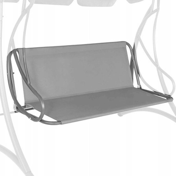 Husa din panza pentru leagan de gradina mare, sezut si spatar, 130x100cm, gri deschis