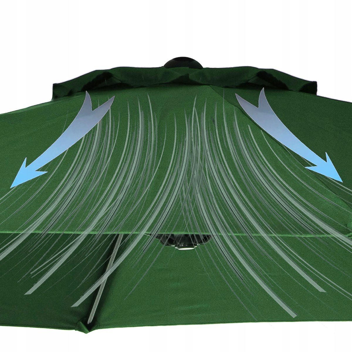 umbrela terasa gradina, cu manivela, diametru 400cm, verde 4 Umbrela terasa gradina, cu manivela, diametru 400cm, Verde - imagine 4