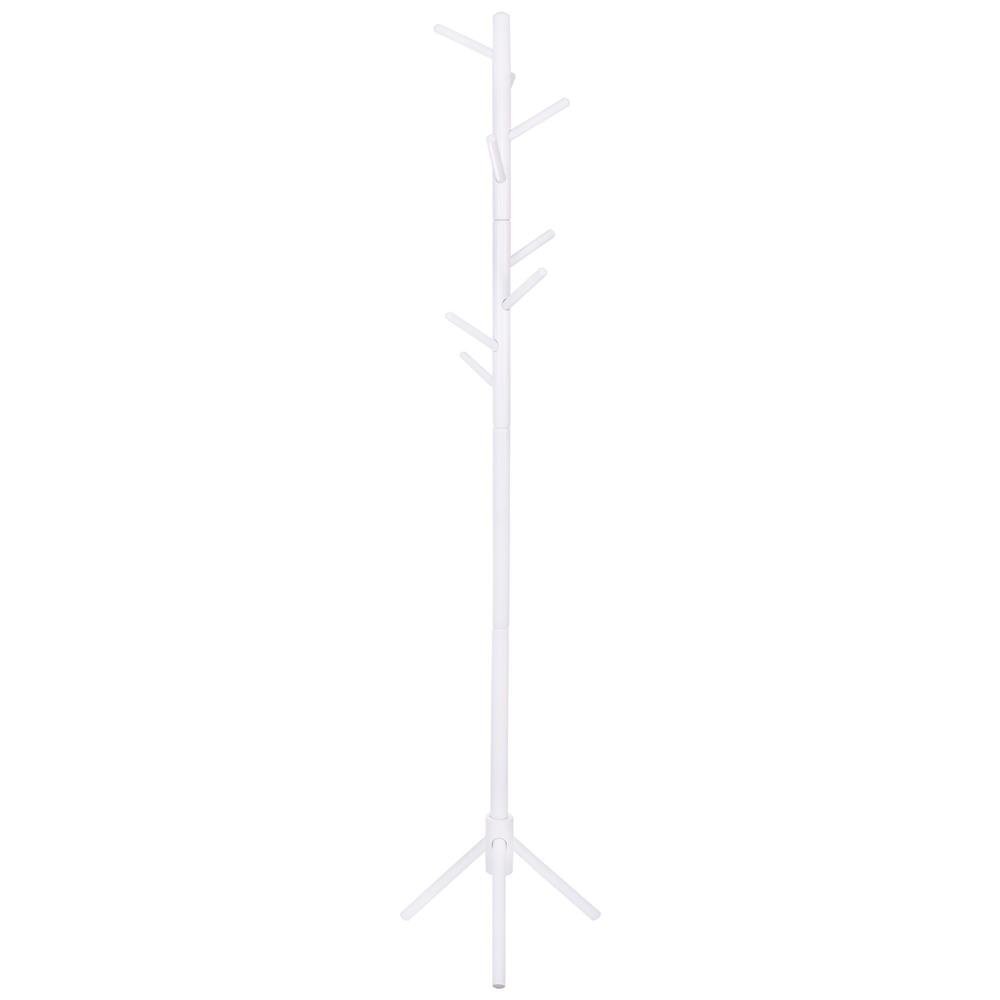 cuier tip pom din lemn sersimo, 8 agatatoare, 175cm, alb 1 Cuier tip pom din lemn Sersimo, 8 agatatoare, 175cm, alb