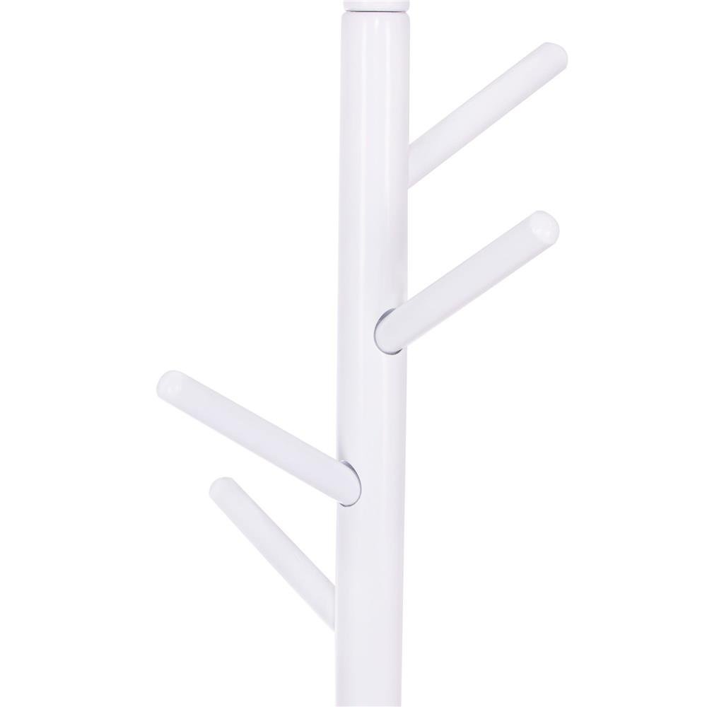 cuier tip pom din lemn sersimo, 8 agatatoare, 175cm, alb 3 Cuier tip pom din lemn Sersimo, 8 agatatoare, 175cm, alb - imagine 3