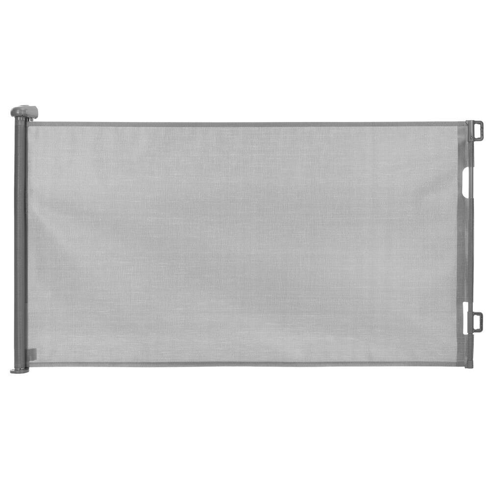 poarta de siguranta retractabila si extensibila, pentru copii sau animale de companie, 162x86 cm, gri 2 Poarta de siguranta retractabila si extensibila, pentru copii sau animale de companie, 162x86 cm, gri - imagine 2