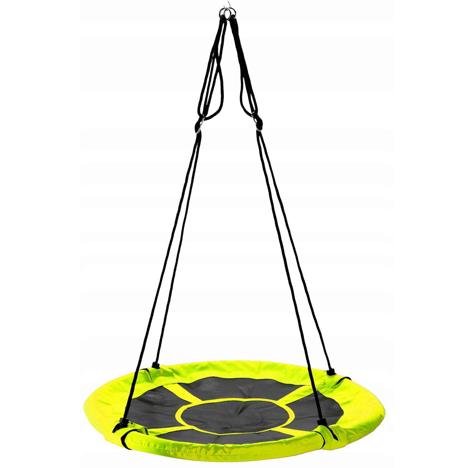 Leagan tip cuib Sersimo G-Line, 100cm, inaltime reglabila, 150 kg, Galben Negru