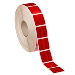 Banda reflectorizanta adeziva intrerupta pentru prelate – ROSIE (rola 5cm x 45m)