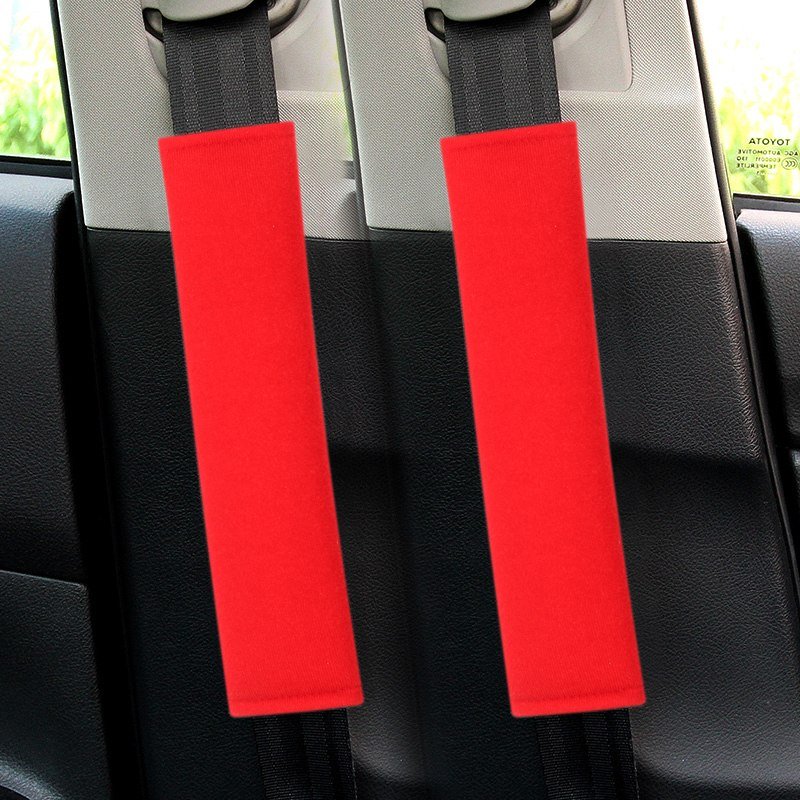 set 2 perne de protectie pentru centura, culoare rosie 1 Set 2 perne de protectie pentru centura, culoare Rosie