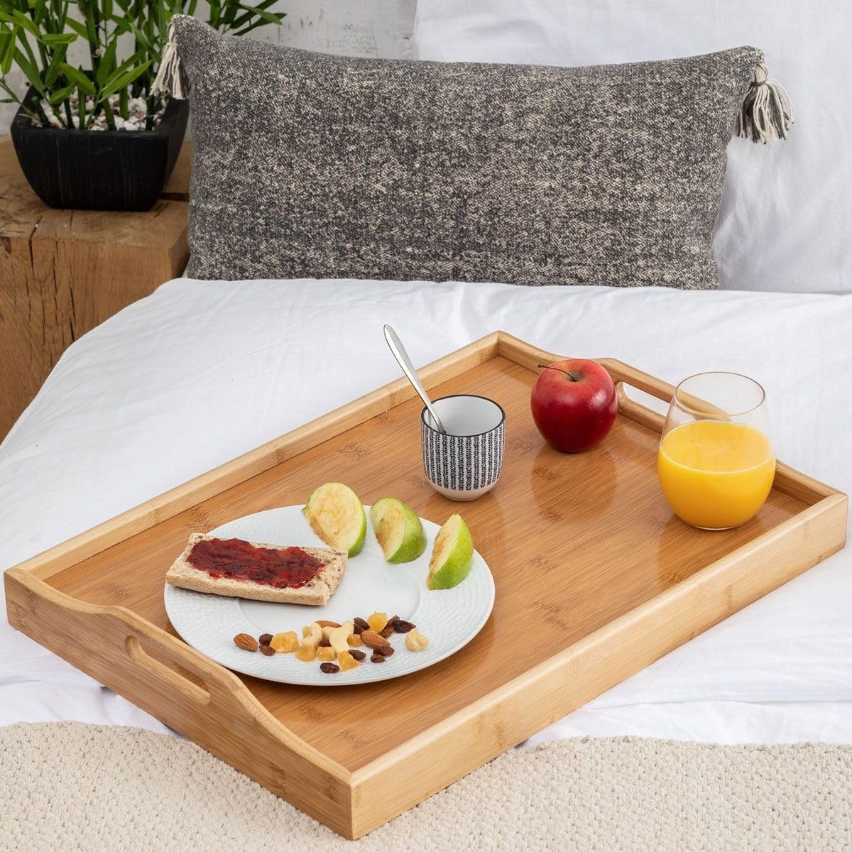 Tava servire 5Five dreptunghiulara din bambus, 44x29 cm, maro natur 5 Tava servire 5Five dreptunghiulara din bambus, 44x29 cm, maro natur - imagine 5