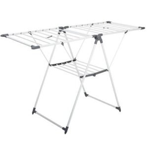 Uscator rufe 5Five Sinai cu lungime de uscare 15 m, otel si polipropilena, 150x61x96 cm, gri