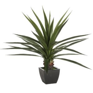 Planta artificiala Atmosphera Agave gigant cu ghiveci, 104x104x127 cm, verde