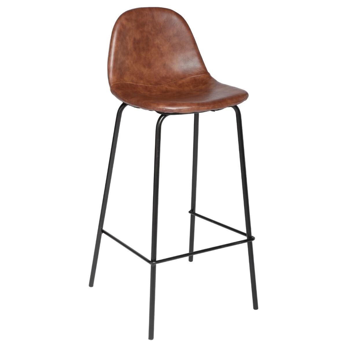 scaun bar atmosphera vladi, cadru metal si lemn, 44x42x95 cm, maro 1 Scaun bar Atmosphera Vladi, cadru metal si lemn, 44x42x95 cm, maro