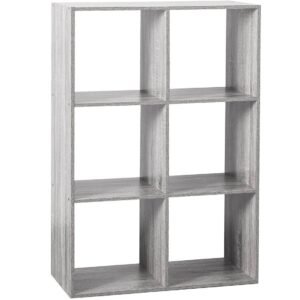 Etajera 5Five Mix n'Modul cu 6 compartimente, PAL, 68x32x101 cm, gri