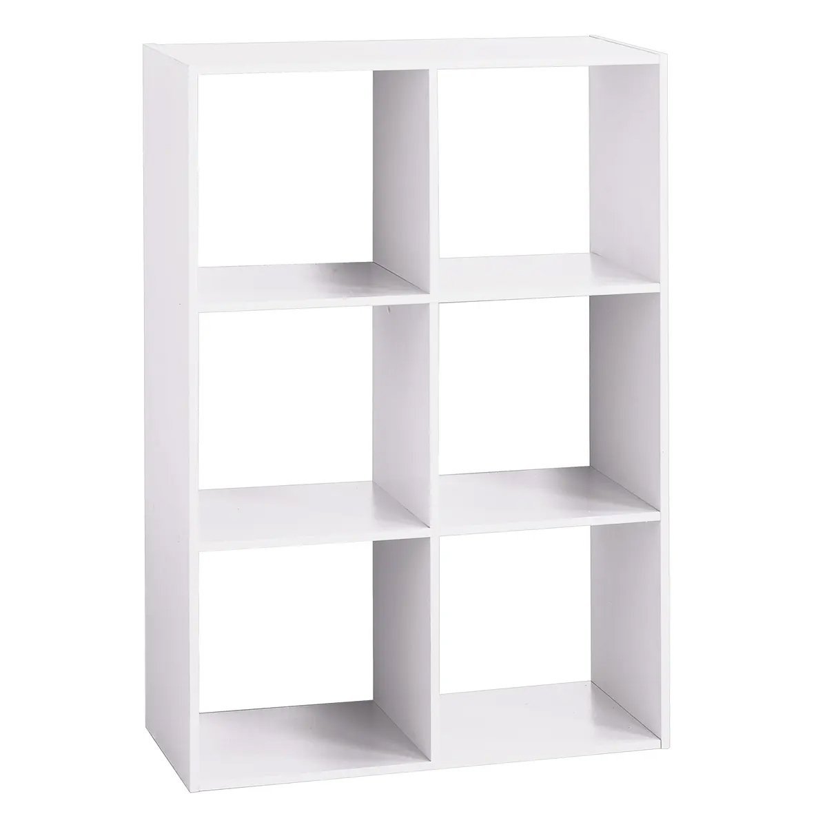 Biblioteca 5Five Mix n'Modul, 6 compartimente, PAL, 68x32x101 cm, alb