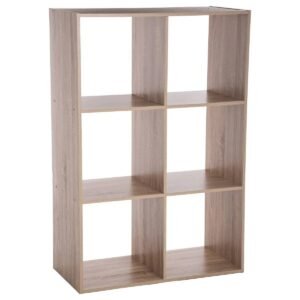 Etajera 5Five Mix n'Modul cu 6 compartimente, PAL, 68x32x101 cm, bej