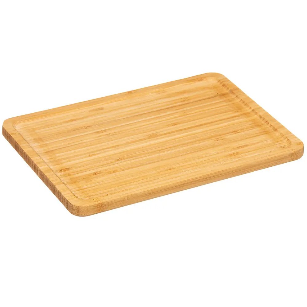 Platou servire Atmosphera din bambus, 28×20 cm, maro natur