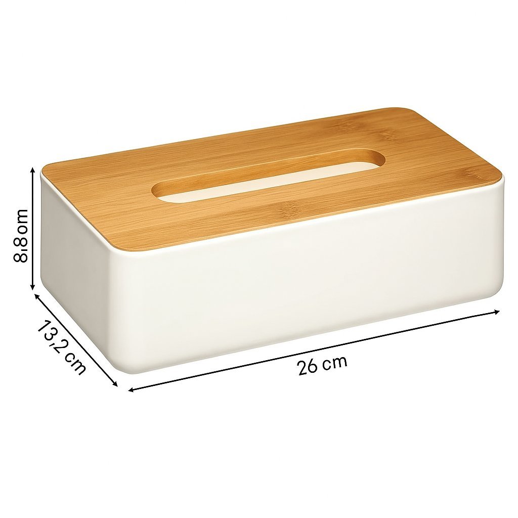 cutie servetele 5five natureo cu capac detasabil, polipropilena, 26x13x9 cm, alb 4 Cutie servetele 5Five Natureo cu capac detasabil, polipropilena, 26x13x9 cm, alb - imagine 4