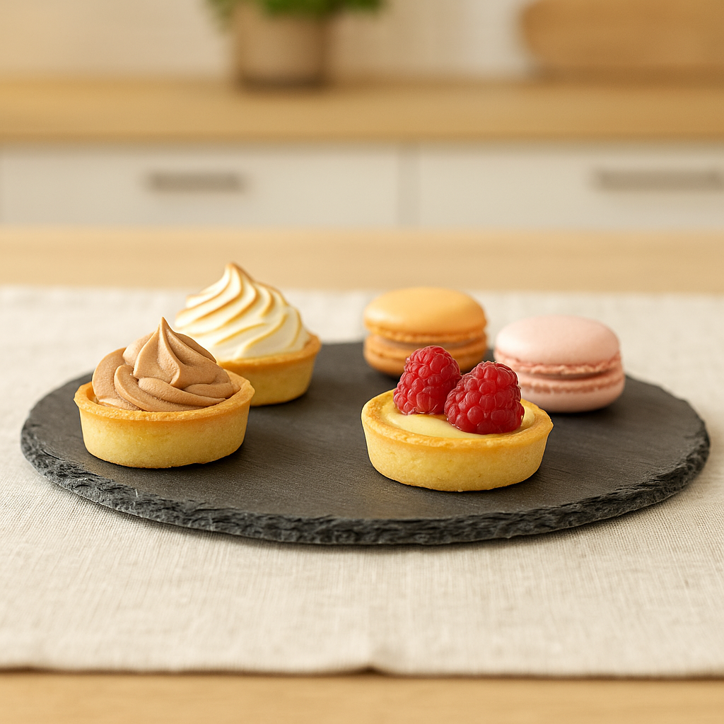 Platou servire Atmosphera ardezie, diametru 28 cm, negru 2 Platou servire Atmosphera ardezie, diametru 28 cm, negru - imagine 2