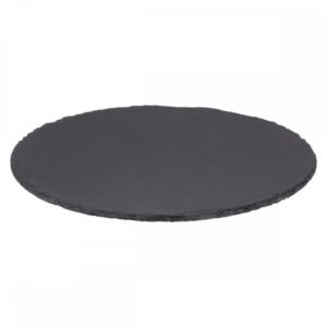 Platou servire Atmosphera ardezie, diametru 32 cm, negru