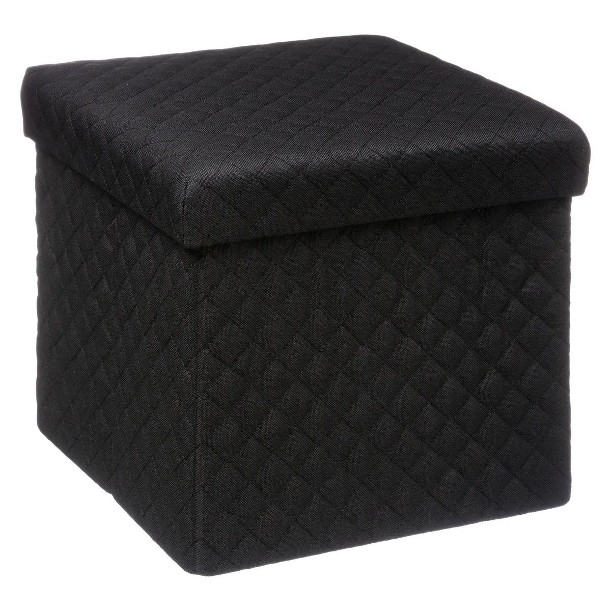 taburet pliabil 5five patrat cu spatiu de depozitare, mdf, 31x31x31 cm, negru 1 Taburet pliabil 5Five patrat cu spatiu de depozitare, MDF, 31x31x31 cm, negru