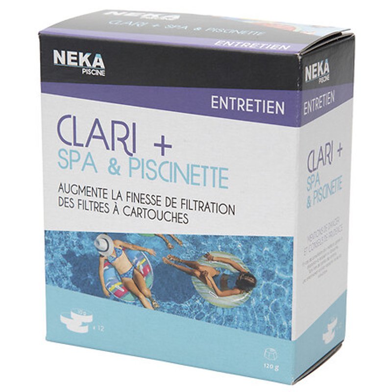 clarificator clari+ spa 12 pastile 10g pentru microfiltrare rapida in spa-uri si piscine 1 Clarificator Clari+ SPA 12 pastile 10g pentru microfiltrare rapida in SPA-uri si piscine