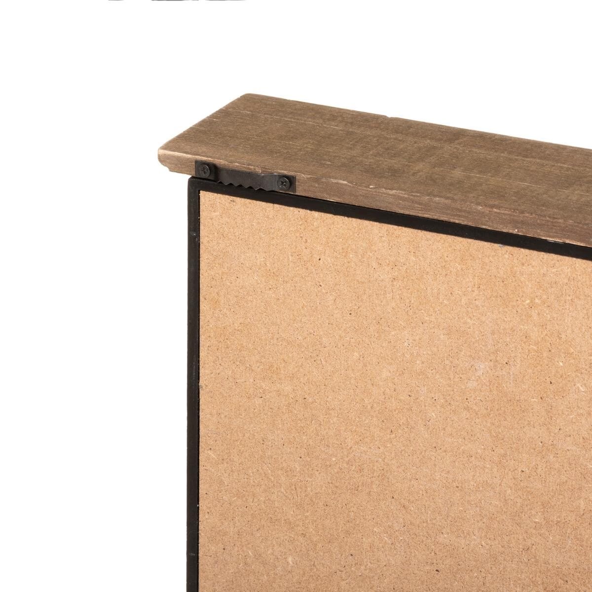 cutie chei atmosphera nikolai cu 9 carlige, mdf si decor vintage seif, 27x38 cm, negru 3 Cutie chei Atmosphera Nikolai cu 9 carlige, MDF si decor vintage seif, 27x38 cm, negru - imagine 3