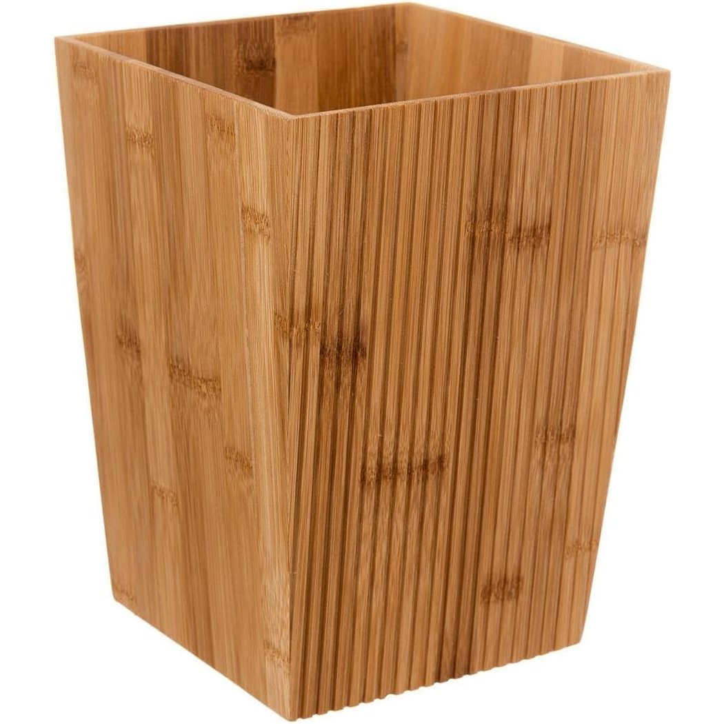 cos gunoi 5five terre inconnue cu capac, bambus, 6 litri, 20x20x26 cm, natur 3 Cos gunoi 5Five Terre Inconnue cu capac, bambus, 6 litri, 20x20x26 cm, natur - imagine 3
