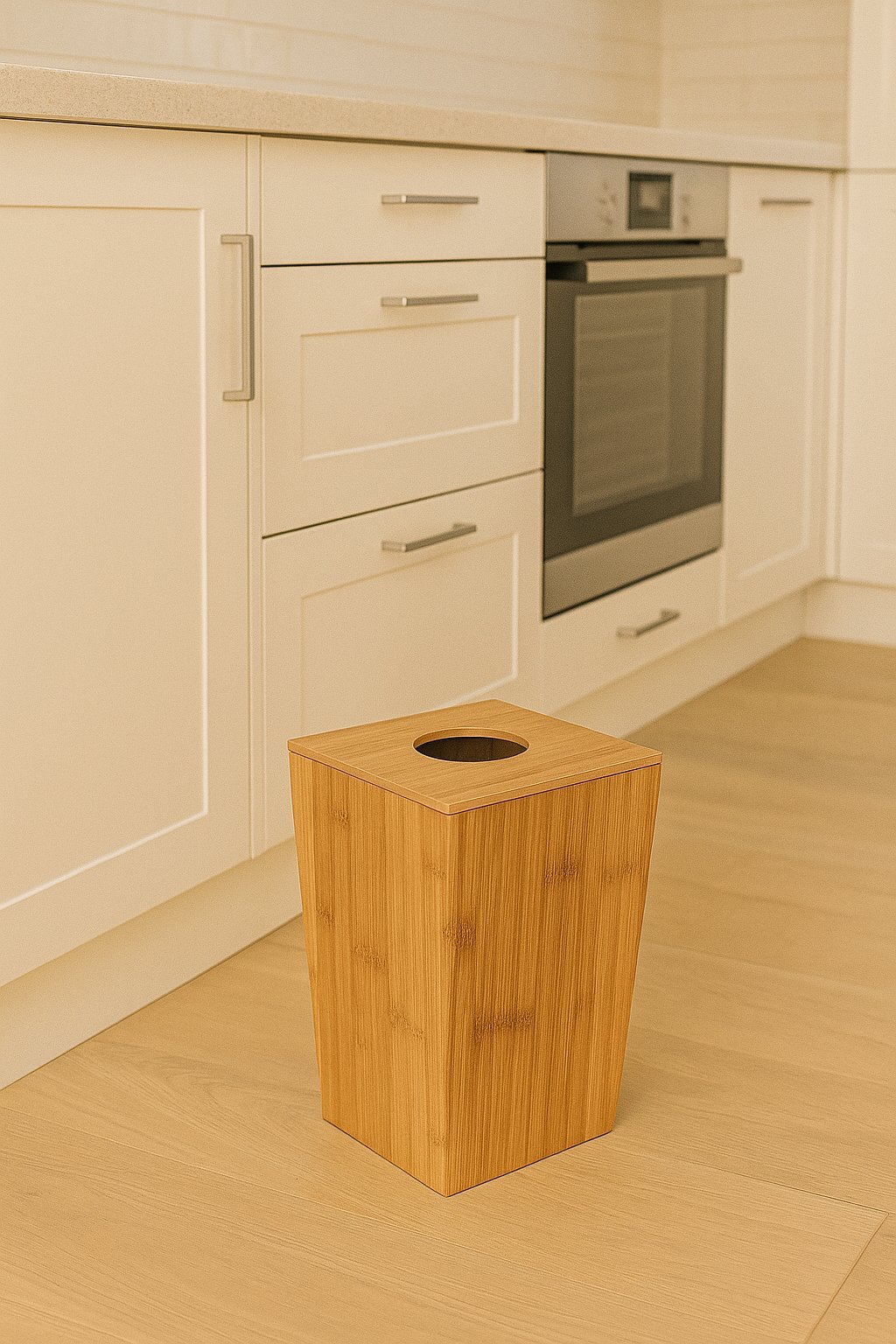 cos gunoi 5five terre inconnue cu capac, bambus, 6 litri, 20x20x26 cm, natur 4 Cos gunoi 5Five Terre Inconnue cu capac, bambus, 6 litri, 20x20x26 cm, natur - imagine 4