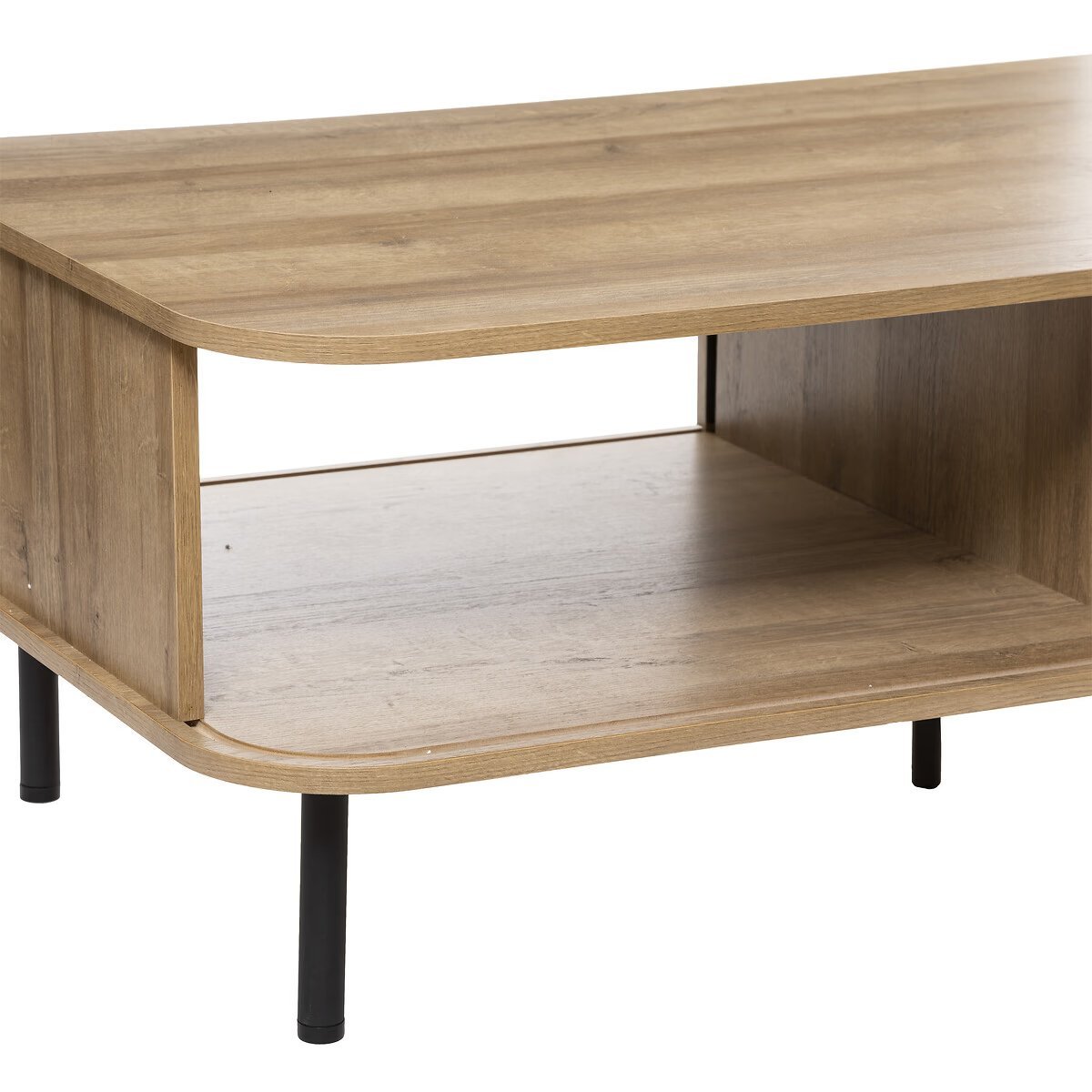 masuta de cafea atmosphera colva cu 2 usi glisante, mdf si otel, 120x60x41 cm, bej 4 Masuta de cafea Atmosphera Colva cu 2 usi glisante, MDF si otel, 120x60x41 cm, bej - imagine 4