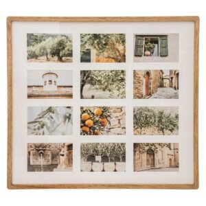 Rama foto Atmosphera Milea colaj pentru 12 fotografii, 59×54 cm, bej