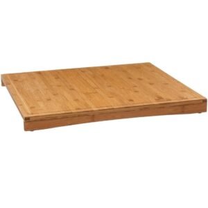 Tocator bambus Bambou, utilizare pe plita sau blat, 52x58x4 cm, natur