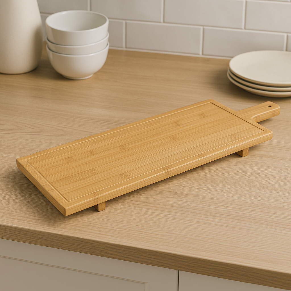 Platou servire 5Five din bambus, 88x26x4 cm, maro natural 2 Platou servire 5Five din bambus, 88x26x4 cm, maro natural - imagine 2