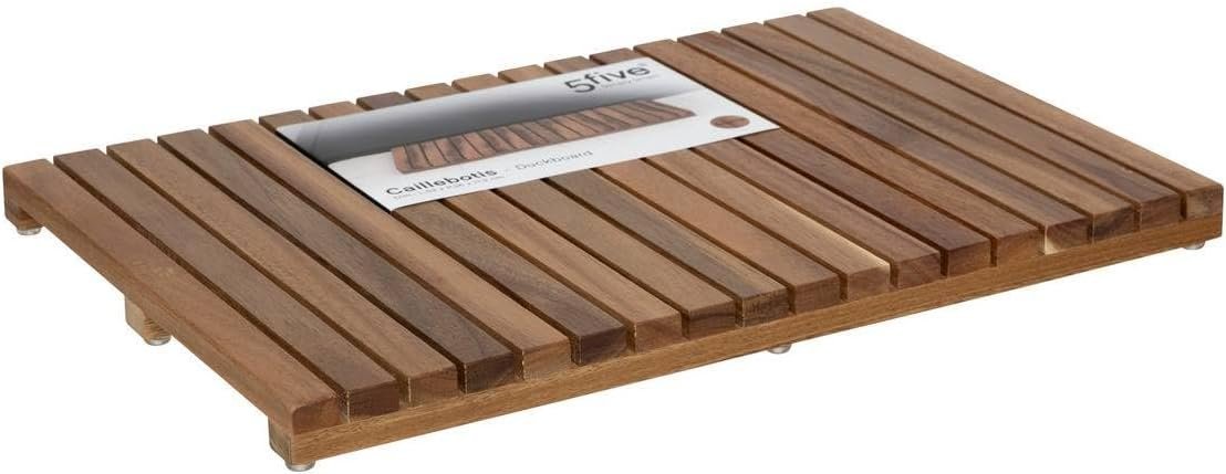Gratar dus 5Five Acacia din lemn de salcam, antiderapant, 53x36x3 cm, natur 2 Gratar dus 5Five Acacia din lemn de salcam, antiderapant, 53x36x3 cm, natur - imagine 2