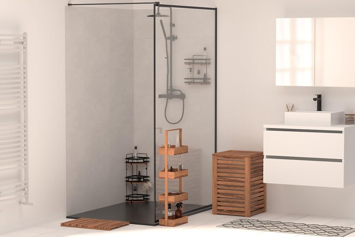 Gratar dus 5Five Acacia din lemn de salcam, antiderapant, 53x36x3 cm, natur 3 Gratar dus 5Five Acacia din lemn de salcam, antiderapant, 53x36x3 cm, natur - imagine 3