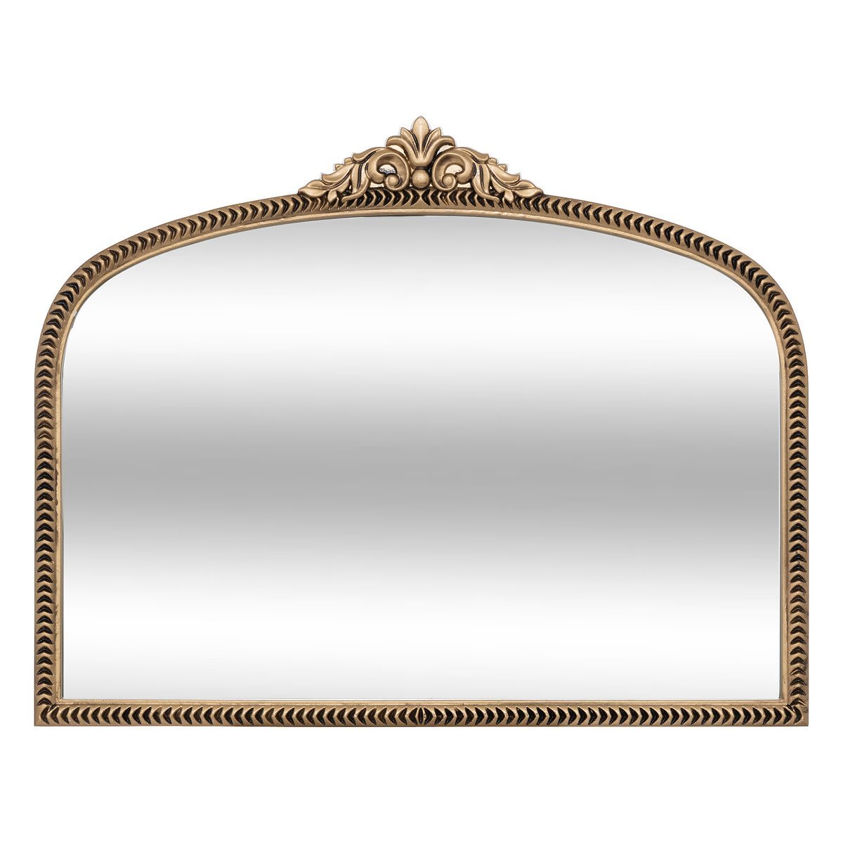 Atmosphera Victoria oglinda decorativa cu rama din MDF si detalii sculptate, 71×56 cm, auriu