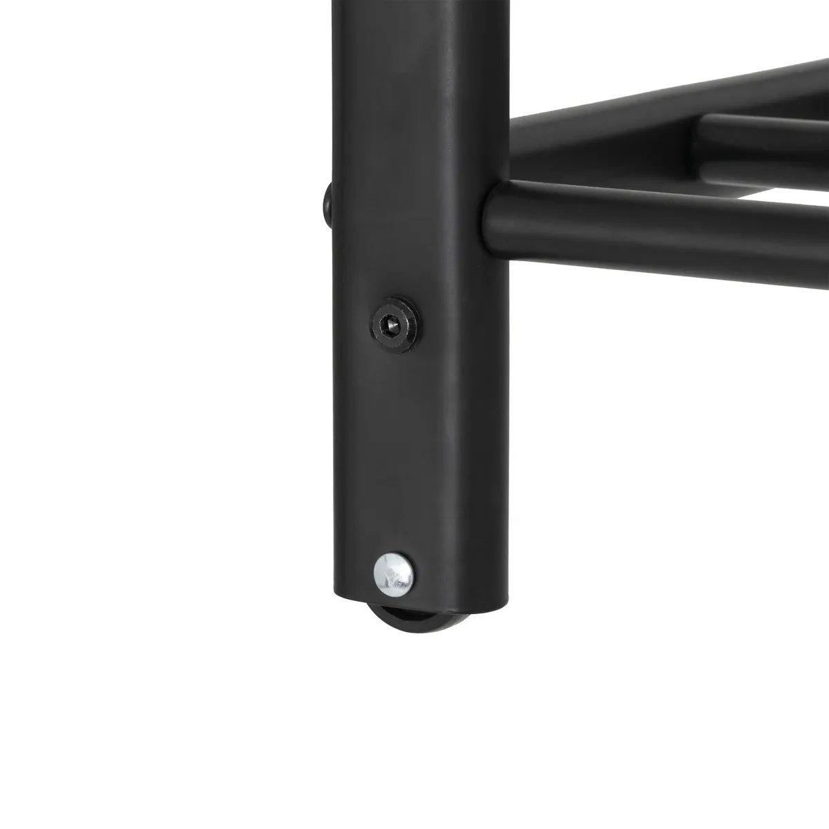 suport haine 5five strongy cu bara dubla si roti, otel, 117x50x170 cm, negru 4 Suport haine 5Five Strongy cu bara dubla si roti, otel, 117x50x170 cm, negru - imagine 4