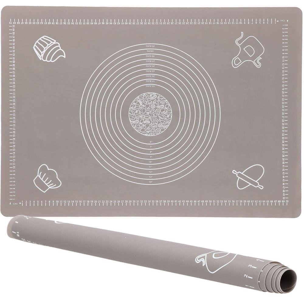 Plansa din silicon alimentar de framantat aluat, rezistenta la temperaturi ridicate, 65x45cm, gri 3 Plansa din silicon alimentar de framantat aluat, rezistenta la temperaturi ridicate, 65x45cm, gri - imagine 3