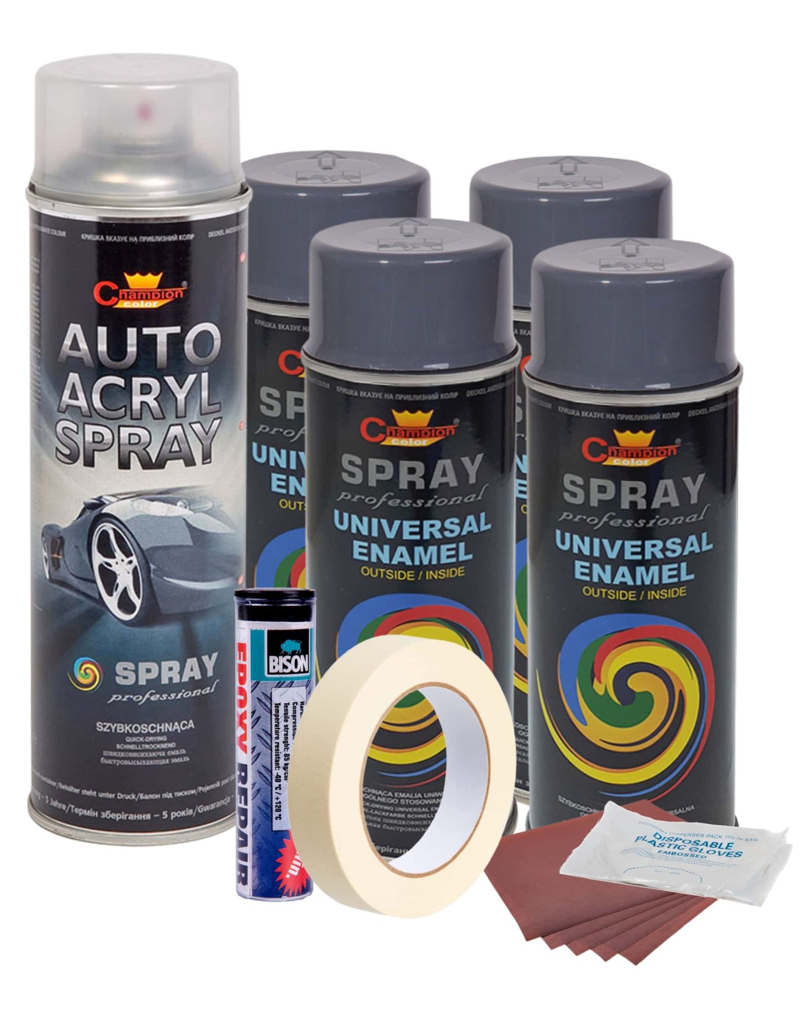 kit complet reparatie si vopsire jante culoare gri inchis, v4 1 Kit complet reparatie si vopsire jante culoare Gri Inchis, V4