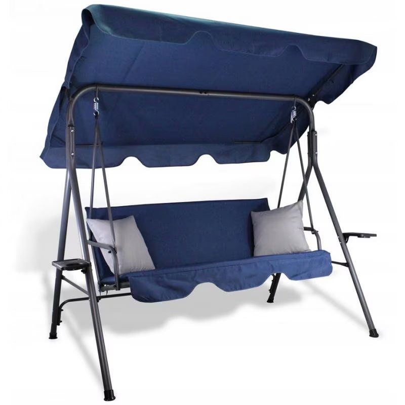 Leagan balansoar gradina Sersimo Alghero, 3 locuri, 220kg, albastru