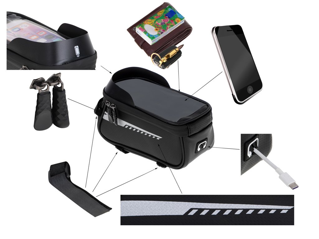 suport telefon impermeabil tip geanta, montaj pe motocicleta sau bicicleta 7 Suport Telefon IMPERMEABIL tip Geanta, montaj pe Motocicleta sau Bicicleta - imagine 7