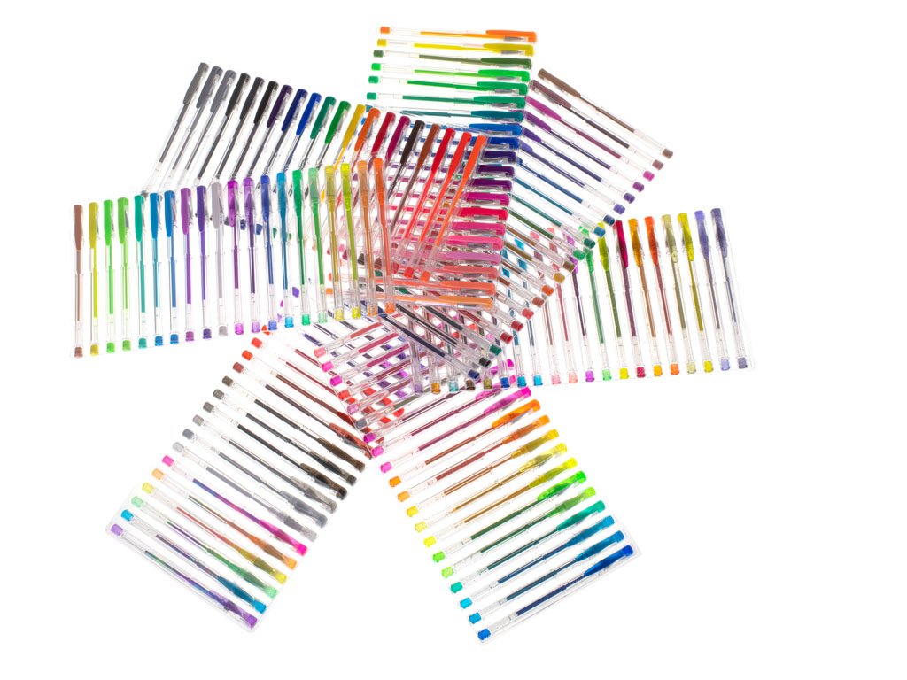 set 140 piese, pixuri cu gel multicolor cu sclipici (glitter) 3 Set 140 piese, Pixuri cu gel multicolor cu sclipici (glitter) - imagine 3