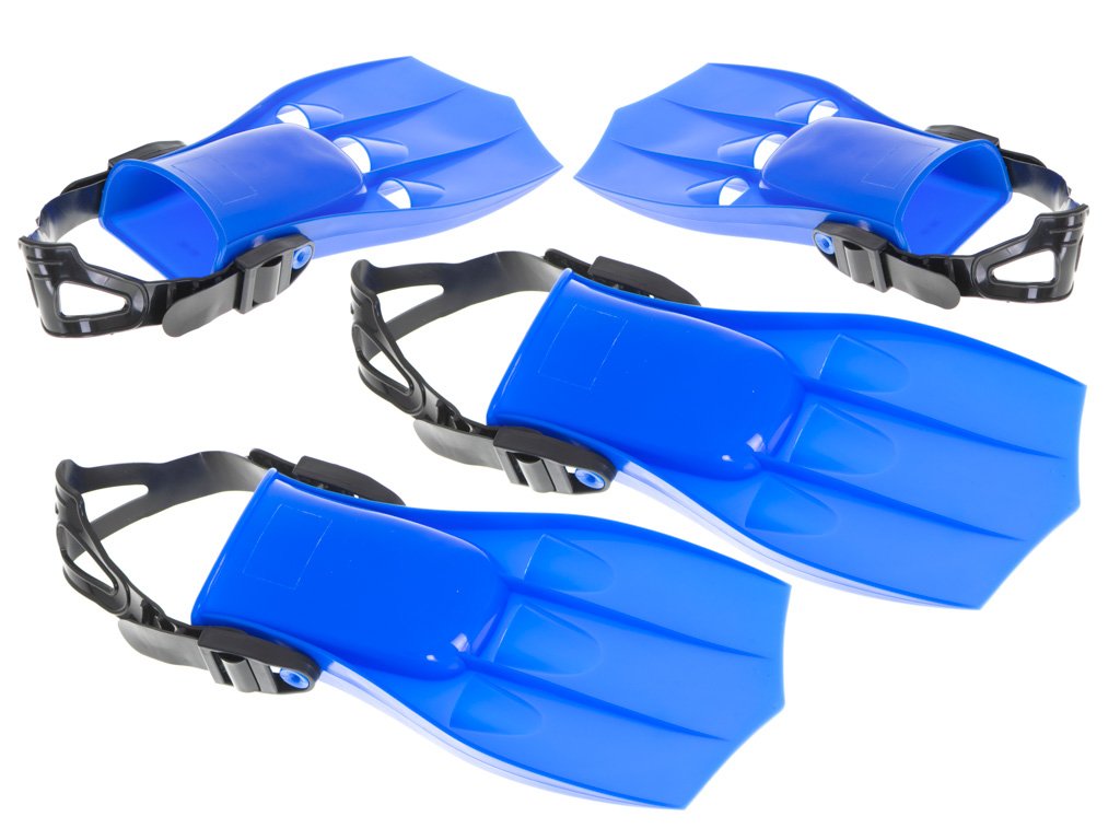 labe de inot si scufundari, marime s (17-20cm), culoare albastra 3 Labe de Inot si Scufundari, marime S (17-20cm), culoare Albastra - imagine 3