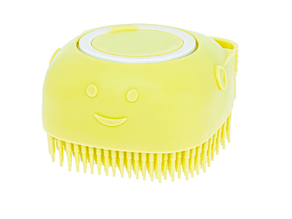 perie din silicon cu dozator de sampon pentru spalare caini sau pisici, 7,5 x 7,5 cm, culoare galben 7 Perie din silicon cu dozator de sampon pentru spalare caini sau pisici, 7,5 x 7,5 cm, culoare galben - imagine 7
