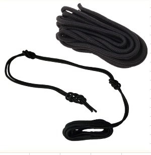 franghie impletita pentru montaj leagane, hamace, prelate, umbrare, lungime 2m, culoare neagra 1 Franghie impletita pentru montaj leagane, hamace, prelate, umbrare, lungime 2m, culoare Neagra